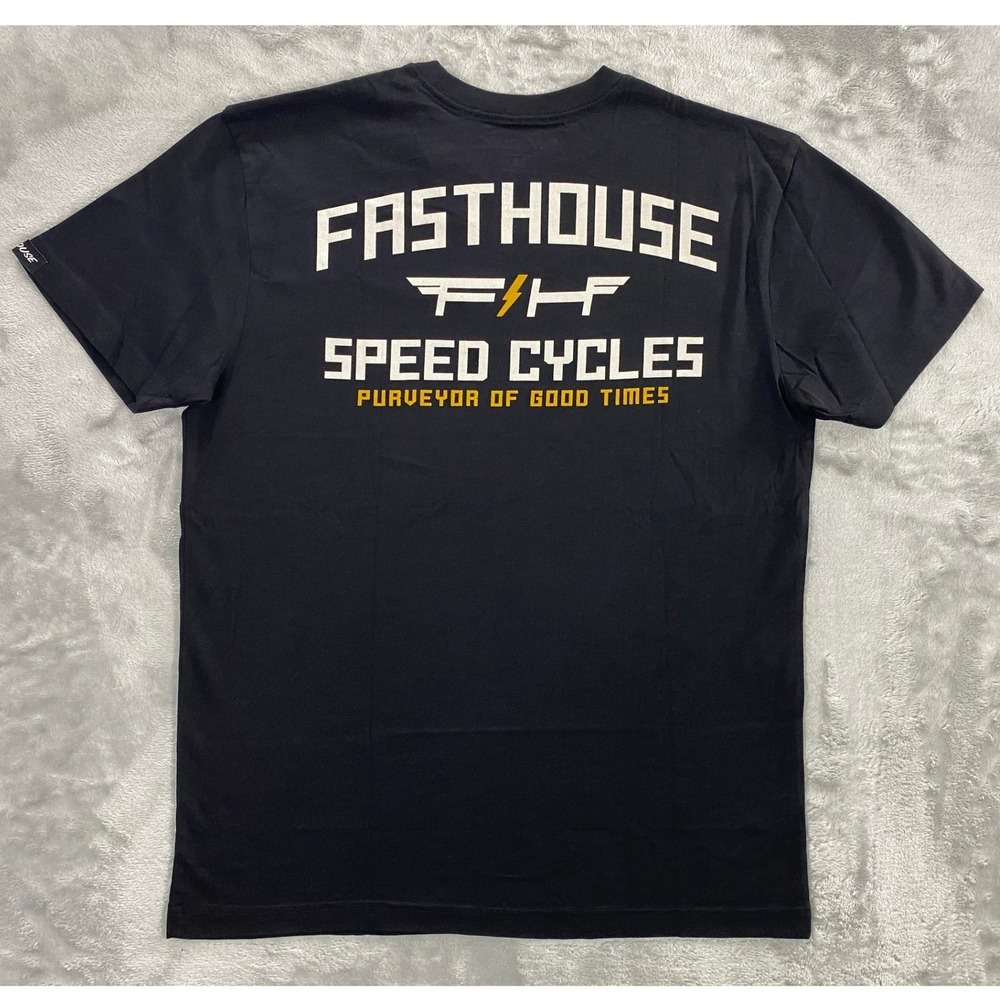Fasthouse Elevate SS Tee Mens Medium Black New Speed Cycles Graphic T-Shirt